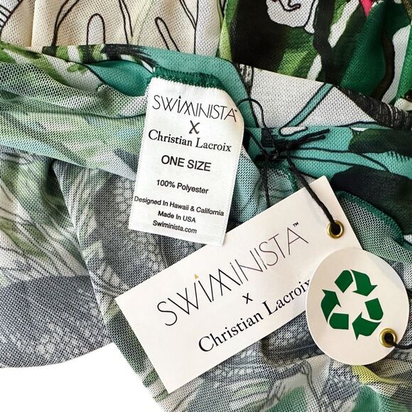Swiminista x Christian Lacroix Trusty Short Sarong in Jardin Exo’Chic Print - OS - Picture 6 of 7